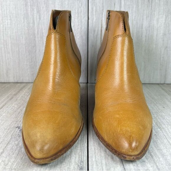 Frye Jennifer Ankle Boots Brown Leather Ankle Bootie Shootie Womens Size 8 - Picture 5 of 10